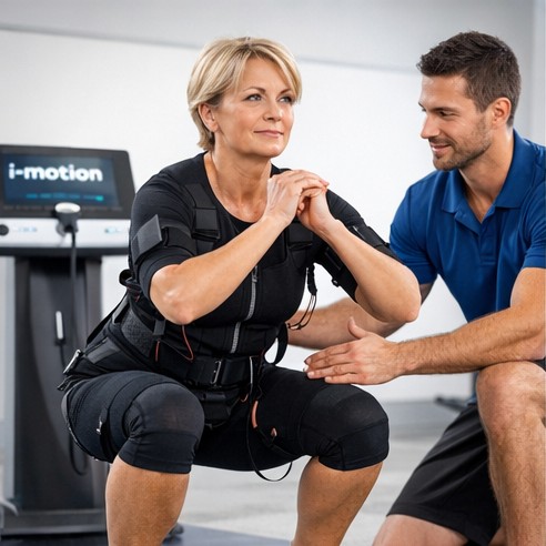 Séance d'électrostimulation encadrée avec la technologie i-motion